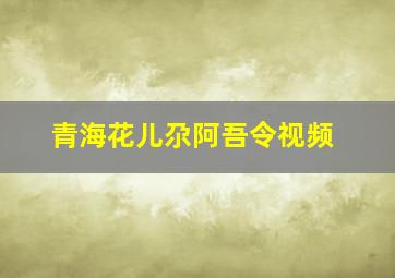 青海花儿尕阿吾令视频