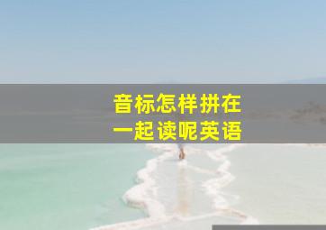 音标怎样拼在一起读呢英语