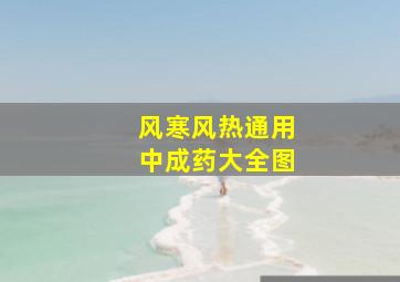 风寒风热通用中成药大全图